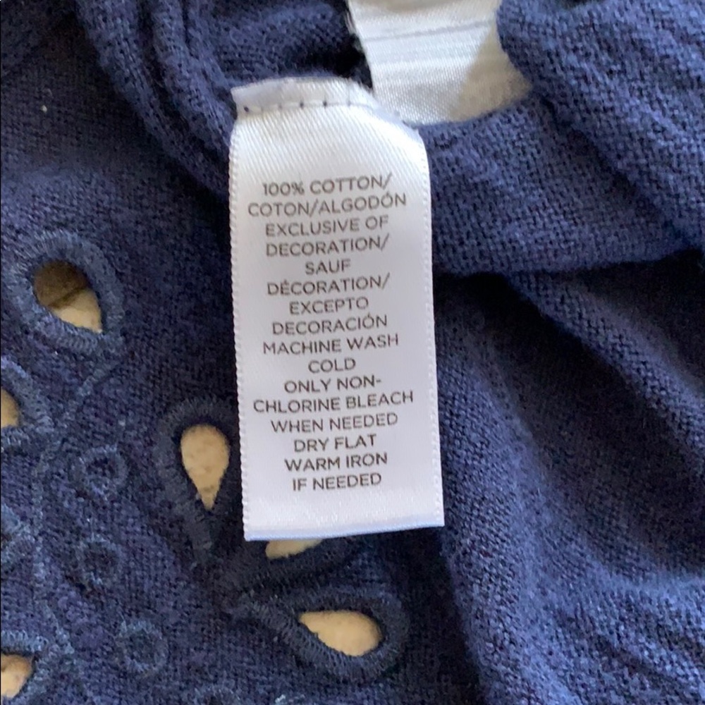 LOFT Navy Sweater Size S - Picture 4 of 5